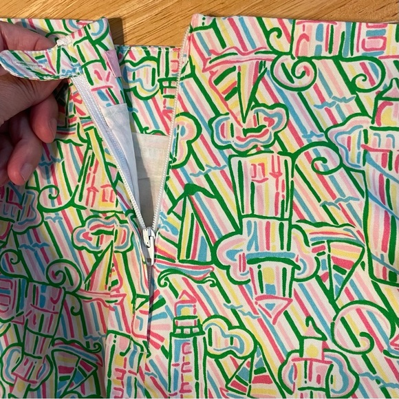 LILLY PULITZER Callie Resort Guiding Light Print Mini Skirt Women’s Size 6 - Picture 7 of 10